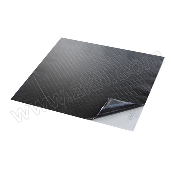 SOUNDBOX/声博士 隔声阻尼毡 F100B 2×610×610mm 黑色铝箔面+自粘面 1片