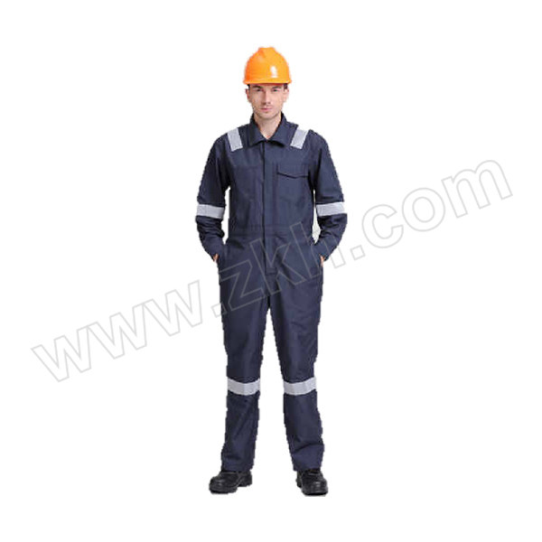 CG/诚格 全棉阻燃连体服 FRC-C-330DS 2XL 蓝色 1套
