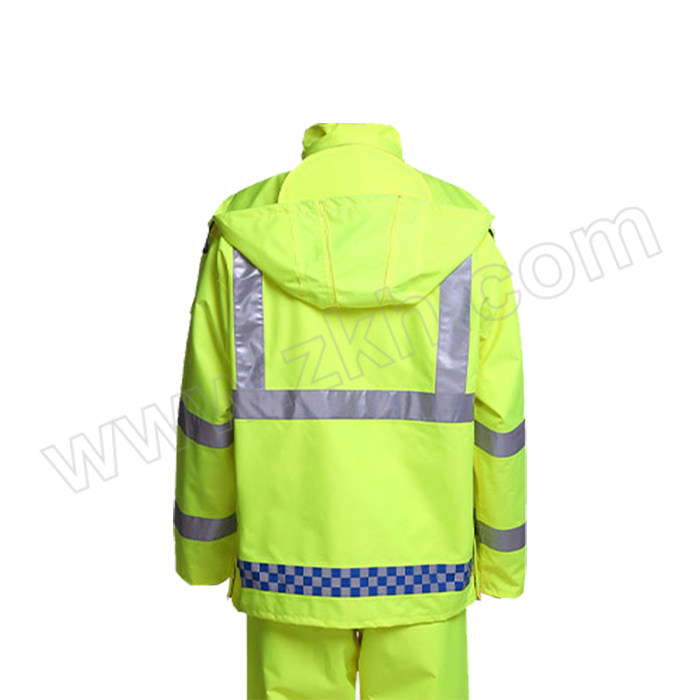 XINGONG/星工 安全反光分体执勤雨衣雨裤服装套装 分体执勤雨衣套装 170码 荧光绿 1套