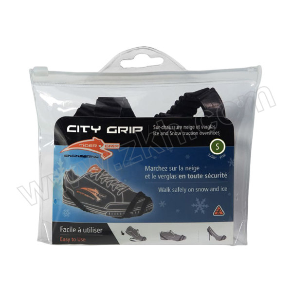 SAFETY JOGGER/鞍琸宜 City grip雪地冰面防滑鞋套 011169 M (39-43) 黑色 1双