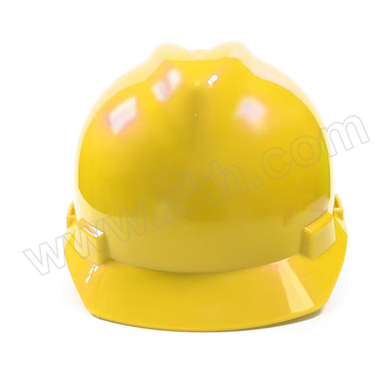 WOSHINE/华信 ABS小金刚V型安全帽 V-Pro 黄色 一锁键帽衬 PVC吸汗带 Y型下颌带 1顶