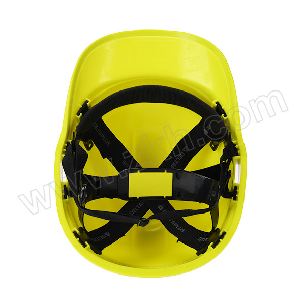 DELTA/代尔塔 DIAMOND5系列ABS绝缘安全帽 102018 黄色(JA) 8点式织物内衬 含下颏带 1顶
