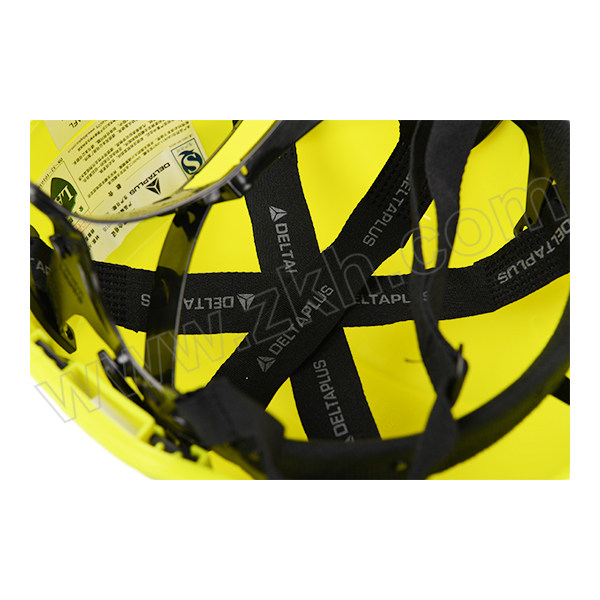 DELTA/代尔塔 DIAMOND5系列ABS绝缘安全帽 102018 黄色(JA) 8点式织物内衬 含下颏带 1顶