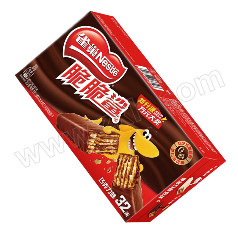 NESTLE/雀巢 脆脆鲨巧克力味夹心饼干 18.6g×32条 1盒