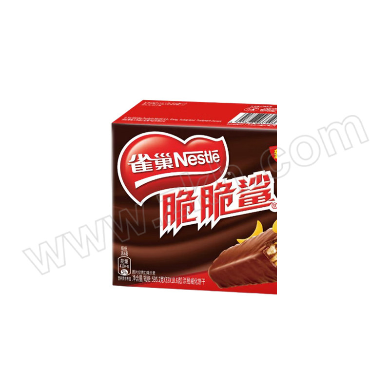 NESTLE/雀巢 脆脆鲨巧克力味夹心饼干 18.6g×32条 1盒