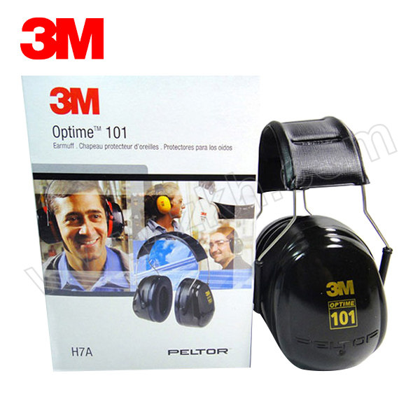 3M OPTIME101系列头戴式耳罩 H7A NRR/SNR:27/31dB 1副