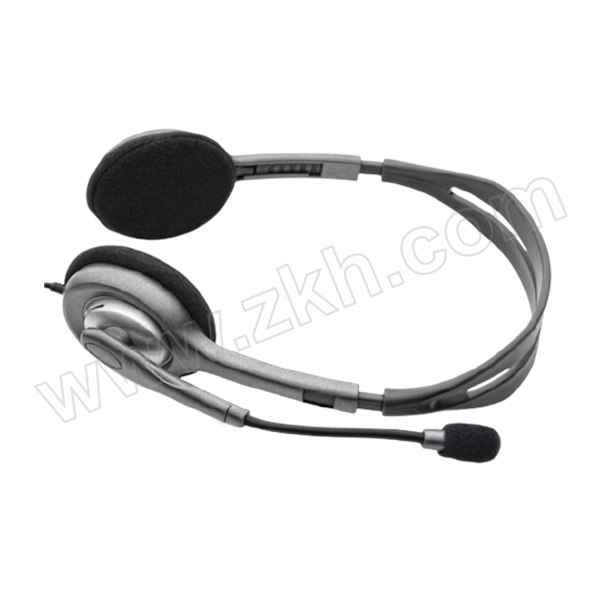 LOGITECH/罗技 立体声耳机 H111 带麦克风话筒 黑色 1付