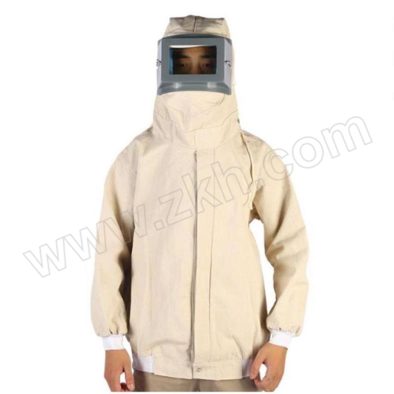 HH/花护 分体式喷砂防护服 1098-1 均码 白色 含视窗视框 1套