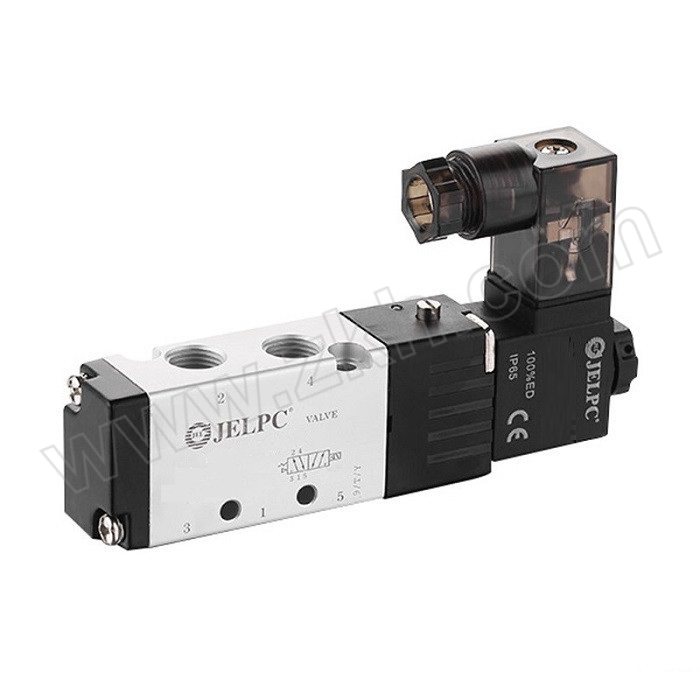 JELPC/佳尔灵 4V系列电磁阀 4V110-M5-AC220V-W 两位五通 DIN插座式 接口M5×0.8 1个