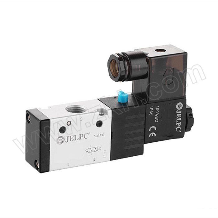 JELPC/佳尔灵 3V系列电磁阀 3V120-M5-AC110V-W 两位三通 DIN插座式 接口M5×0.8 1个