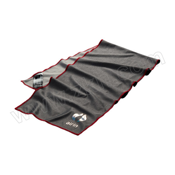 AIRIN/空因 科技冷感运动毛巾MAX AU201PE1000407 23.9×91.4cm 黑色 镭射LOGO 1条