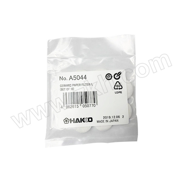 HAKKO/白光 陶瓷过滤纸 A5044 10片 1包