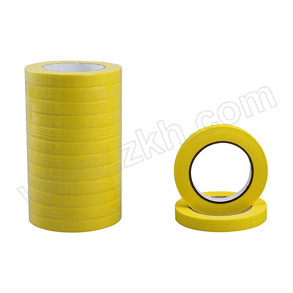PANCLEAN/泛洁 高温美纹纸胶带(黄色) 6007-981 18mm×50m 48卷×2盒 1箱