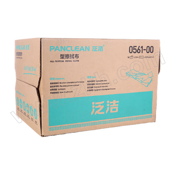 PANCLEAN/泛洁 擦拭布(抽取式) 0561-00 白色 单片尺寸30×43cm 200片 1箱