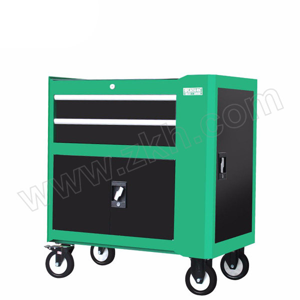 LAOA/老A 绿色重型二层侧门带挂板工具柜 LA119220 770×460×860mm 1台