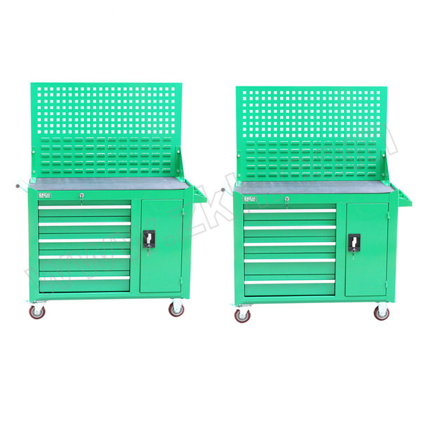 LAOA/老A 绿色重型五层一门带挂板工具柜 LA115202 1102×460×1400mm 1台