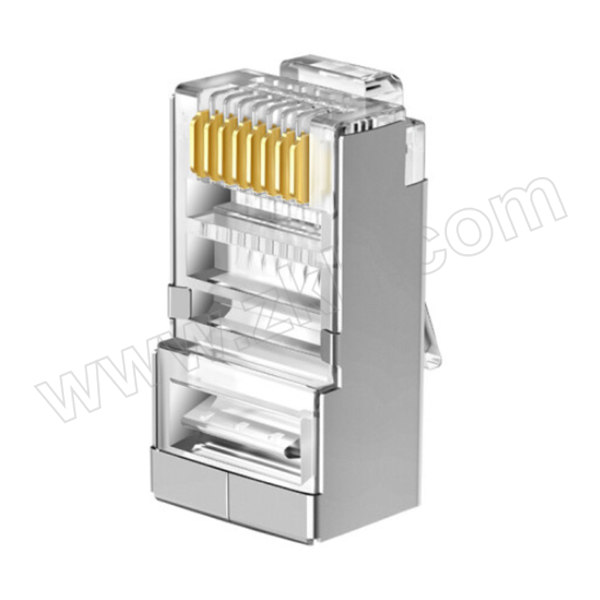 TP-LINK/普联 六类屏蔽网络水晶头 TL-EH621-100 8芯铜镀金 100只装 1盒