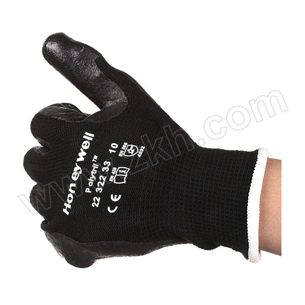 HONEYWELL/霍尼韦尔 丁腈涂层耐油防滑工作手套 2232233CN 10码 黑色 1包