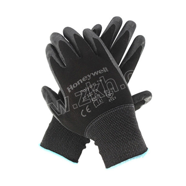honeywell/霍尼韦尔 尼龙发泡丁腈涂层工作手套 2232270cn 7码 黑色 1