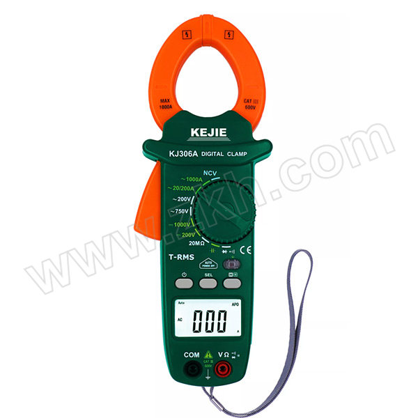 KEJIE/科捷 数显交流钳形数字万用表 KJ306A 1000V 1台