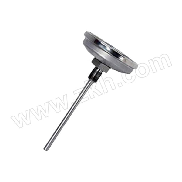 SZY/上自仪 普通型双金属温度计 WSS-501 0~100℃ 表盘直径150mm 轴向 可动外螺纹M27×2 316L不锈钢 插深400mm 1个