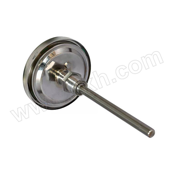 SZY/上自仪 普通型双金属温度计 WSS-501 0~100℃ 表盘直径150mm 轴向 可动外螺纹M27×2 316L不锈钢 插深400mm 1个