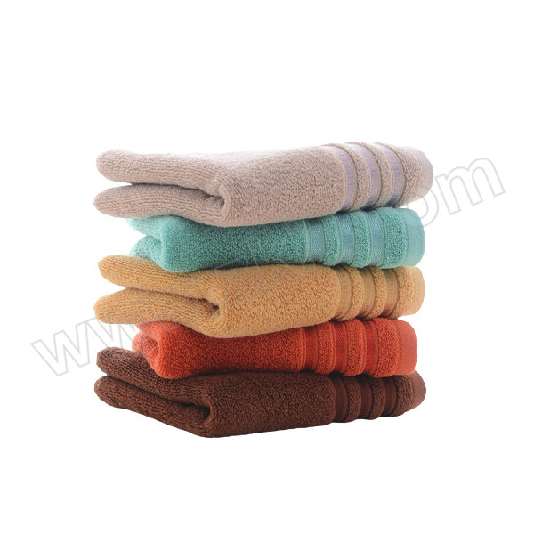 GRACE/洁丽雅 毛巾 7137 72×35cm 110g 纯棉 绿色/桔色/灰色/棕色/驼色随机 1条
