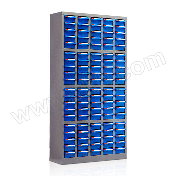 RUIZHIJIE/锐之捷 100抽无门蓝色抽屉零件柜 LJG100-LW 外形尺寸650×220×1240mm 蓝色零件盒 1台