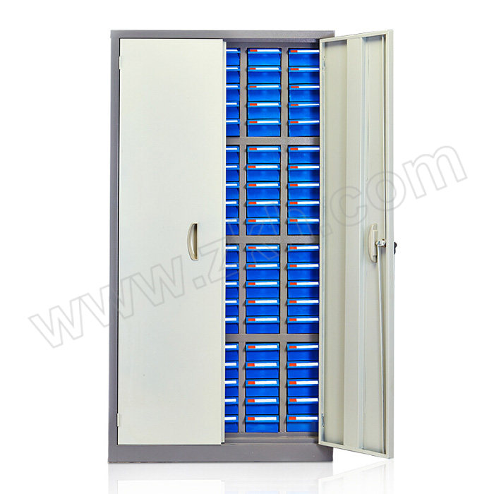 RUIZHIJIE/锐之捷 100抽带门蓝色抽屉零件柜 LJG100-LD 外形尺寸680×280×1290mm 蓝色零件盒 1台