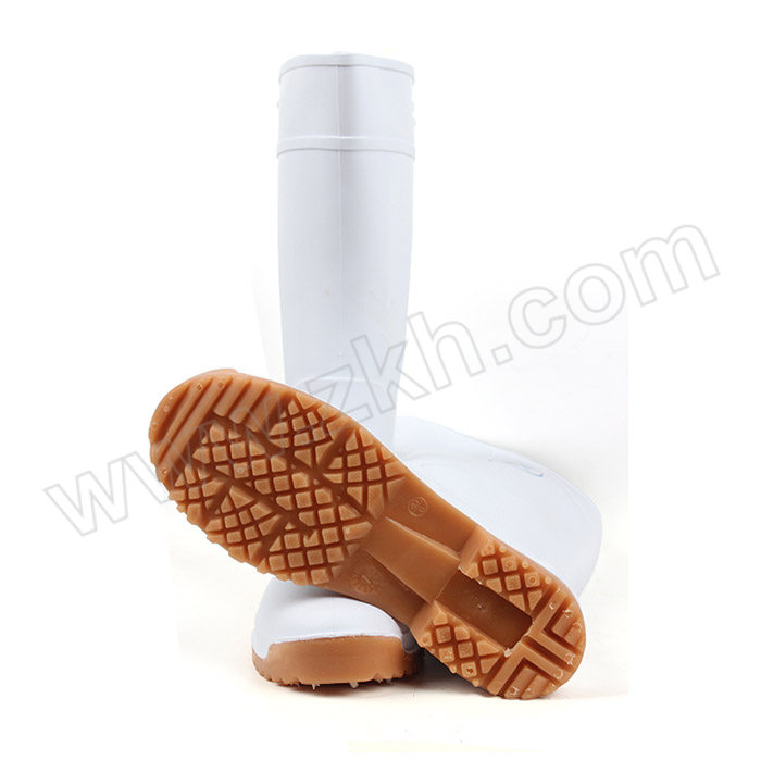 LEVER/莱尔 食品卫生雨靴 PVC防护靴 44码 白色 1双