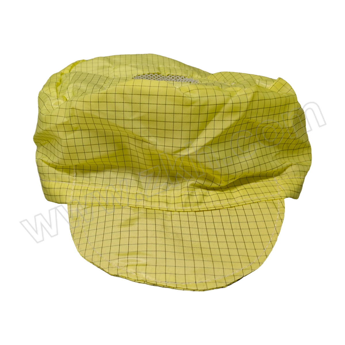 RH/瑞恒 黄色条纹天窗网格小工帽 3502 00056 均码 0.5网格 软帽檐 半松紧 开天窗 1个