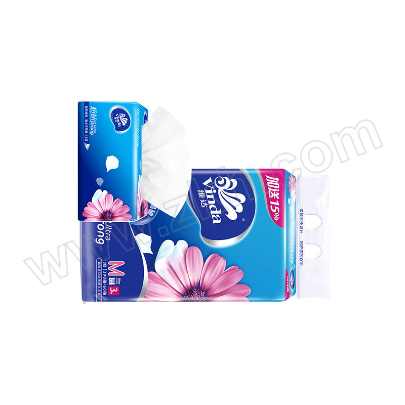 VINDA/维达 超韧软抽 V2182 三层 153×195mm 150抽×3包 1提