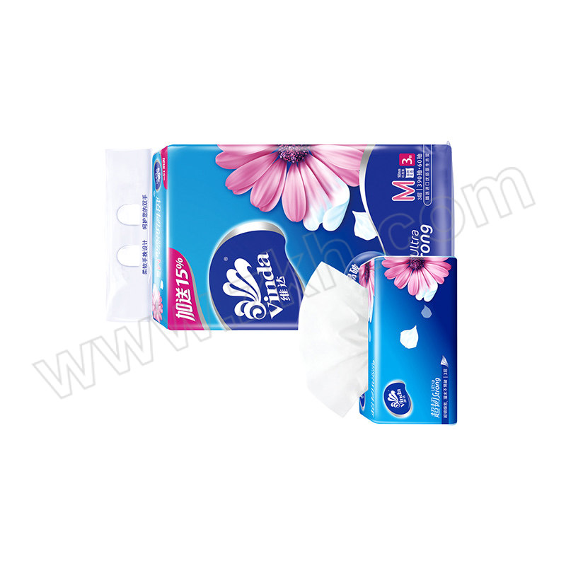 VINDA/维达 超韧软抽 V2182 三层 153×195mm 150抽×3包 1提