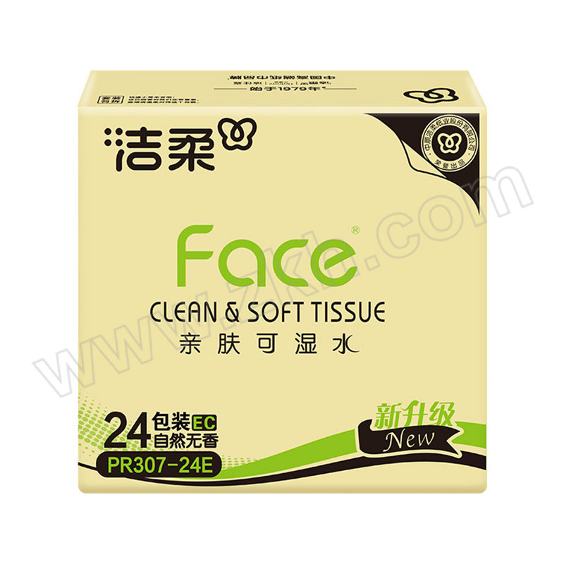 C&S/洁柔 Face系列粉色抽纸无香(电商组套) 升级PR307-24E（老款PR078-24E）混发 3层×120抽×24包 1箱