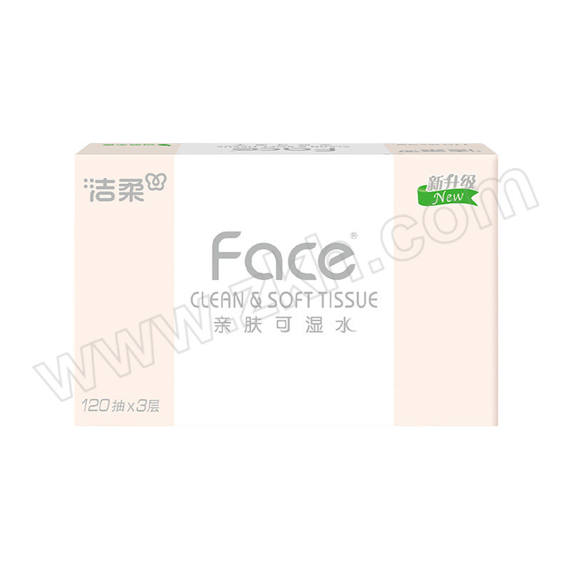 C&S/洁柔 Face系列粉色抽纸无香(电商组套) 升级PR307-24E（老款PR078-24E）混发 3层×120抽×24包 1箱