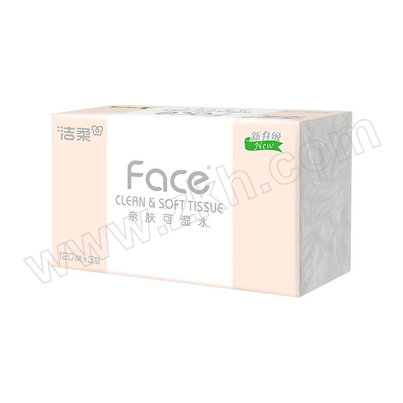 C&S/洁柔 Face系列粉色抽纸无香(电商组套) 升级PR307-24E（老款PR078-24E）混发 3层×120抽×24包 1箱