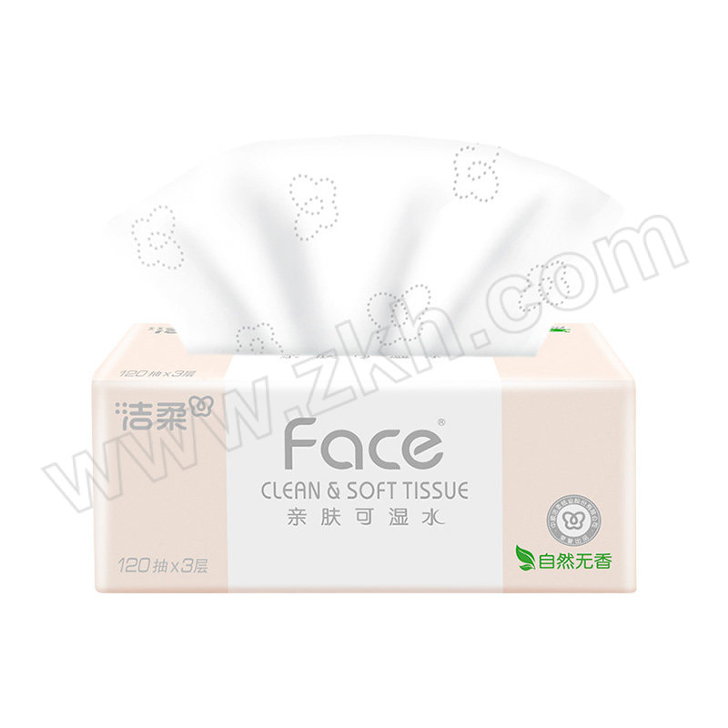 C&S/洁柔 Face系列粉色抽纸无香(电商组套) 升级PR307-24E（老款PR078-24E）混发 3层×120抽×24包 1箱