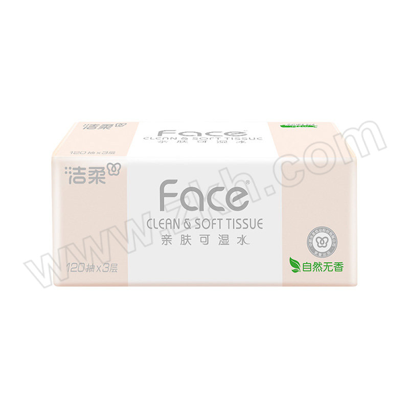 C&S/洁柔 Face系列粉色抽纸无香(电商组套) 升级PR307-24E（老款PR078-24E）混发 3层×120抽×24包 1箱