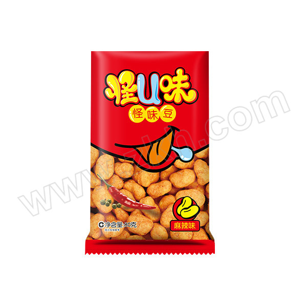 QQ/洽洽 麻辣味怪U味怪味蚕豆 126207 80g×50袋 1箱