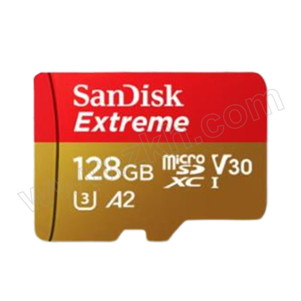 SANDISK/闪迪 TF(MicroSD)存储卡 SDSQXA1-128G-ZN6MA 128GB U3 C10 A2 V30 4K 至尊极速移动版内存卡 读速190MB/s 1个