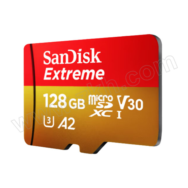 SANDISK/闪迪 TF(MicroSD)存储卡 SDSQXA1-128G-ZN6MA 128GB U3 C10 A2 V30 4K 至尊极速移动版内存卡 读速190MB/s 1个