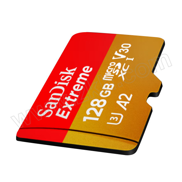 SANDISK/闪迪 TF(MicroSD)存储卡 SDSQXA1-128G-ZN6MA 128GB U3 C10 A2 V30 4K 至尊极速移动版内存卡 读速190MB/s 1个