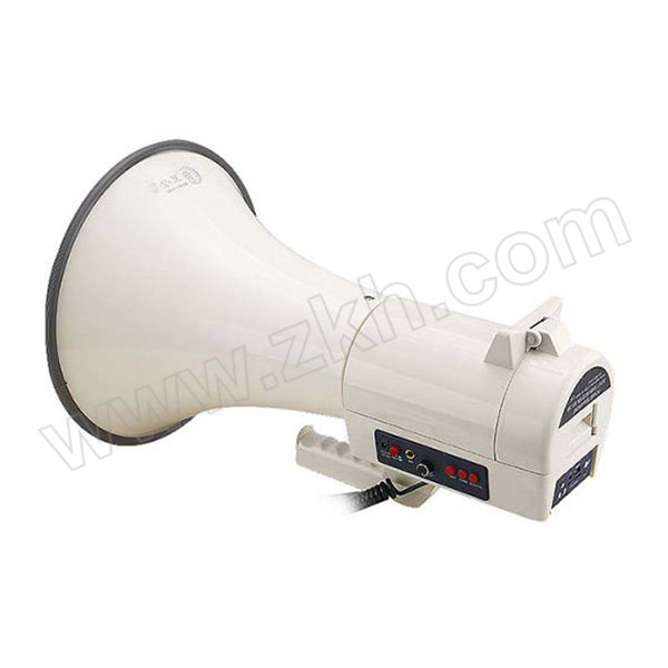LEIGONGWANG/雷公王 录音插卡手麦喇叭户外喊话器 CR-90 白色 75W 含2600mAh锂电池×1 1个