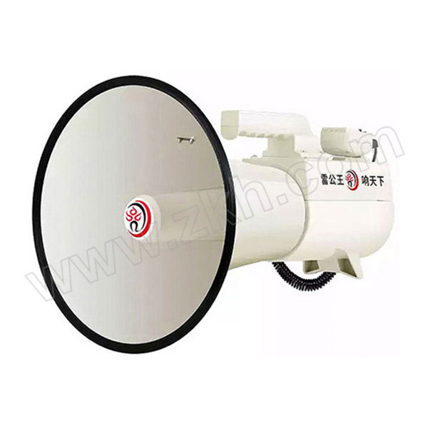 LEIGONGWANG/雷公王 录音插卡手麦喇叭户外喊话器 CR-90 白色 75W 含2600mAh锂电池×1 1个