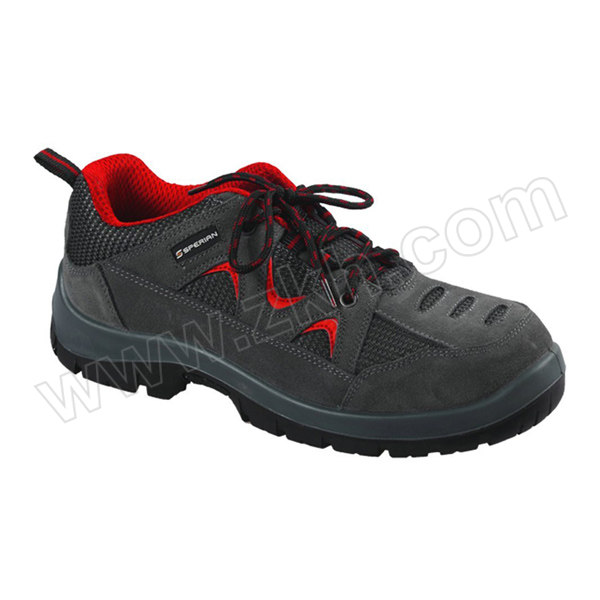 HONEYWELL/霍尼韦尔 TRIPPER系列低帮翻毛皮安全鞋 SP2010511 37码 红色 防砸防静电 1双