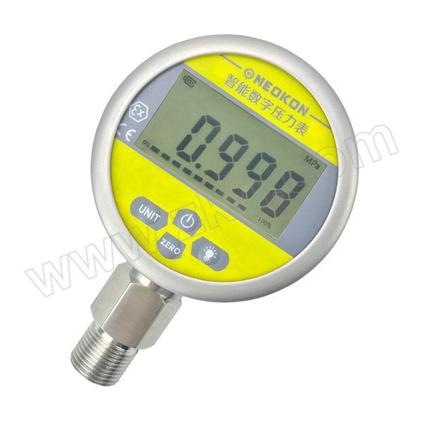 MEOKON/铭控 数显压力表 MD-S280-0.6M-2-M3-T1-L 0-0.4MPa ±0.2% G1/2 1个