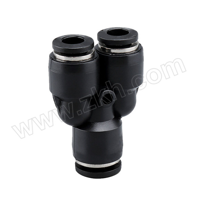 NIVK/尼威克 Y型变径三通 VK-BRY10-6 铜+塑料接头 快插10mm-快插6mm-快插6mm 1个
