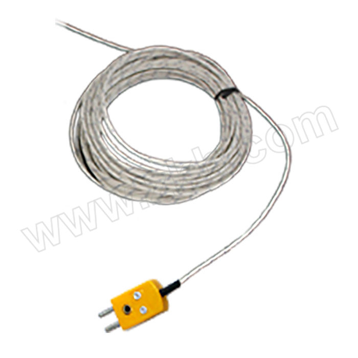 HUATO/华图 K型热电偶传感器 K型热电偶线式 线长1m 白色 测量范围0~480度 1根