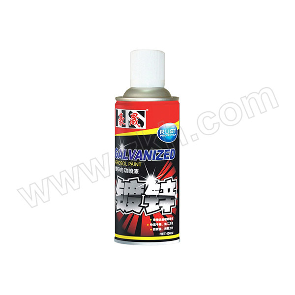 HS/豪晟 镀锌喷漆 PQ0059 镀锌银偏白色 450mL 1罐