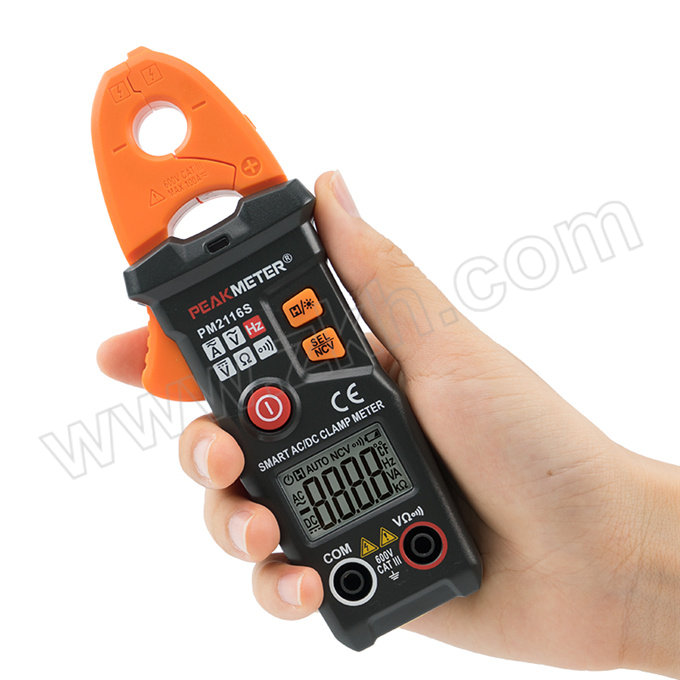 PEAKMETER/华谊 袖珍型交直流智能钳形表 PM2116S 1台